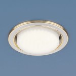 Встраиваемый светильник Elektrostandard 1036 GX53 WH/GD белый/золото